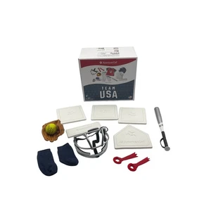 Gebrauchtes American Girl Team USA Softball Set NUR Zubehör (Puppenkleidung fehlt) - Bild 1 von 6