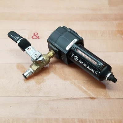 IMI Norgren Excelion F73G-2AN-AD1 Pneumatic Air Filter, w/ CW617N Locking Valve - Image 1 of 4