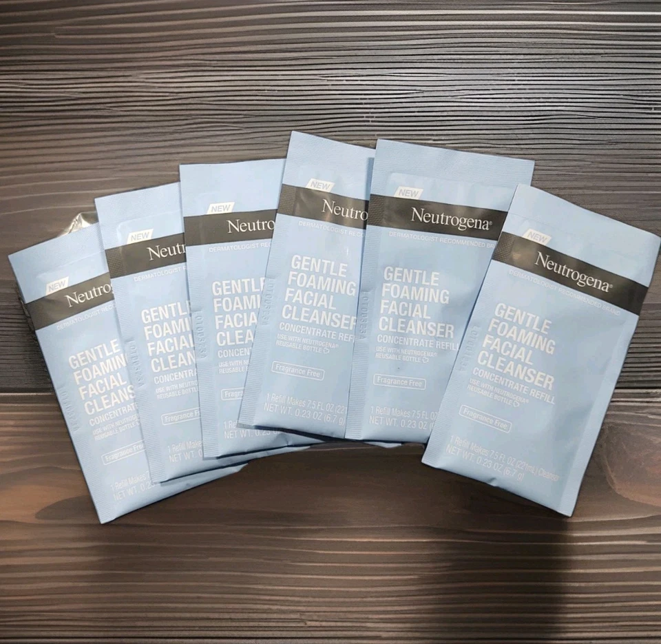Neutrogena Limpiador Facial Espuma Suave Concentrado Recarga 6 Paquetes 0.23oz Ea Foto 1 de 4