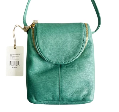 HOBO Fern Messenger Bag W/Top Zip Closure, Printed Lined Interior Garden Green - Image 1 of 4