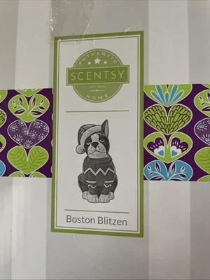 Raro calentador de cera Scentsy BOSTON TERRIER DOG BLITZEN vacaciones Navidad  Foto 1 de 4