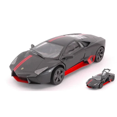 LAMBORGHINI REVENTON 2012 MATT BLACK 1:24 Motormax Auto Stradali Modellino Nuovo - Immagine 1 di 3
