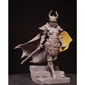 1/24 Resin Model Kit Barbarian Beautiful Girl Death Knight Unpainted - Picture 1 of 6