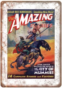 1941 Pulp Cover Amazing Stories v15 n03 Retro Look Reproduction Metal Sign J1055 - Picture 1 of 2