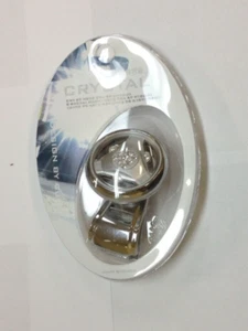 CRYSTAL SILVER DELUXE POWER HANDLE STEERING WHEEL SPINNER SUICIDE KNOB SWS-CB135 - Picture 1 of 2