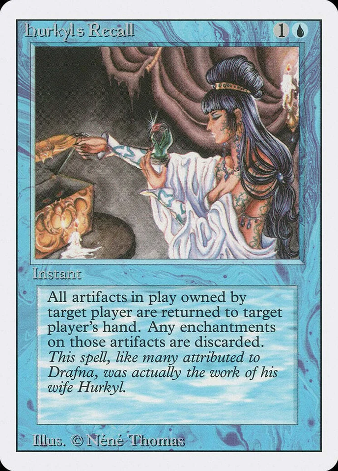 Hurkyl's Recall Revised HEAVILY PLD Blue Rare MAGIC THE GATHERING CARD ABUGames - Image 1 of 1
