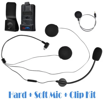 For M1-S Pro/Plus/FX8 Air/FX4/FX6/FX7 Motorcycle Intercom Microphone Speaker Set - Image 1 of 4