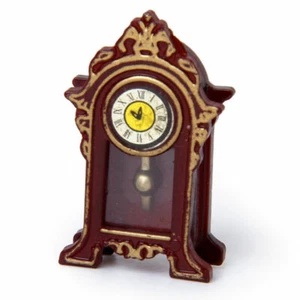 Vintage Dollhouse Miniature 1:12 Classical Antique Furniture Mantle Table Clock - Picture 1 of 9