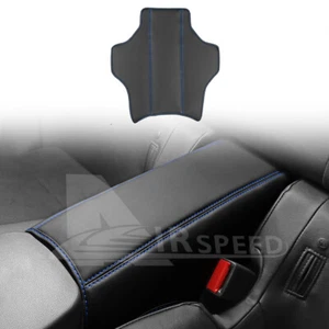 Rear Armrest Box Panel Cover Pad Blue Thread Suede Fit Suabru BRZ GR86 2021-2023 - Imagen 1 de 7