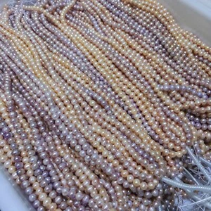 Wholesale Women Charm Natural Freshwater Pearl Round Gems Loose Beads Strand Hot - Picture 1 of 25