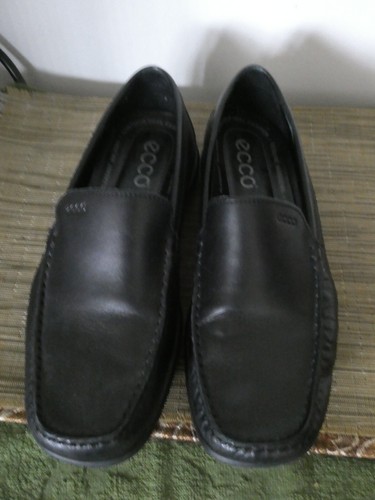 Ecco Mocassino Uomo Nero Slip on Pelle Passeggio Arco Supporto Business Casual 10