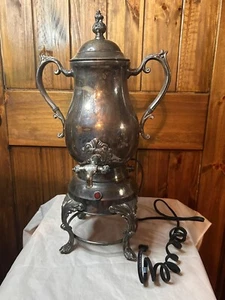 Vintage FB Rogers Silver Co 4354 Electric Coffee & Tea Dispenser - Picture 1 of 10