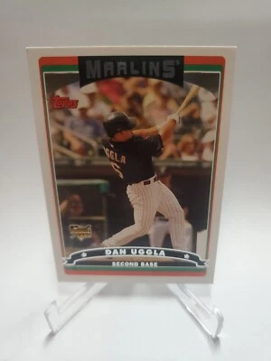 Dan Uggla 2006 Topps Rookie Card RC Miami Marlins #631 - Image 1 of 2