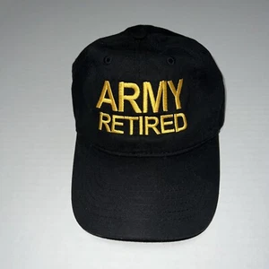 Army Retired Vintage Baseball Cap Embroidered Cotton Hat - Picture 1 of 5