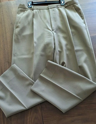 Pantaloni Versace Couture Vintage Y2K Uomo Lana 56 EU 40 US Piega Singola Gamba Larga