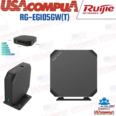 Reyee RG-EG105GW(T)(US) Router 5 Wan Port Wi-Fi 5 1267Mbps Wireless - Image 1 of 4