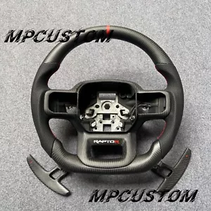 Matte Carbon Fiber Steering Wheel For Ford Raptor F-150 F150 F250 2021+ heating - Picture 1 of 9