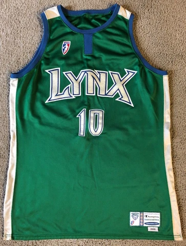 VTG Lady Champion Minnesota Lynx Sonja Tate Team Issued WNBA Jersey - Size 10 Cover