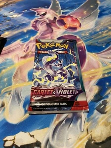 Pokemon TCG Scarlet and Violet Base Set Error Booster Sealed Pack X1 - Picture 1 of 3