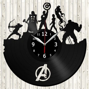 Avengers Vinyl Record Wall Clock Decor Handmade 3782 - Picture 1 of 12