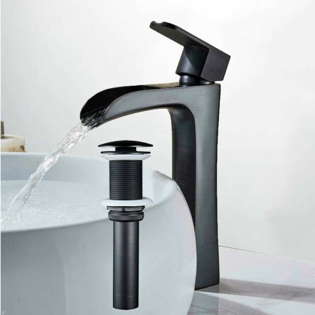 BWE 6556H-N Bathroom Sink Faucet - Black