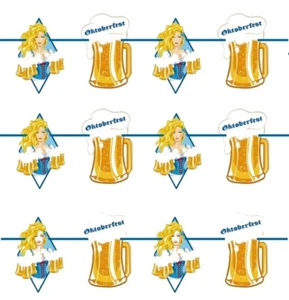 10 M Girlande Wimpelkette Banner Bayern Oktoberfest Raute Bierkrug Motive # 1494 - Bild 1 von 1