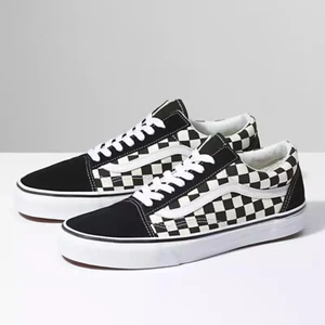 VANS OLD SKOOL BLACK WHITE checker shoes - Picture 1 of 3