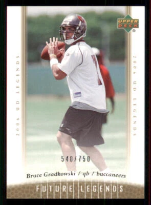 2006 Upper Deck Legends #115 Bruce Gradkowski RC /750 - Image 1 of 2