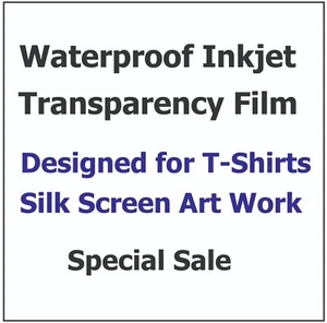 Waterproof Inkjet Screen Printing Film 13" x 19" (100 Sheets) - Picture 1 of 1