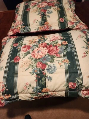 Croscill Pillow Cover ( 2 with PIllows) , Floral Design , 30" X 24" - Image 1 of 4