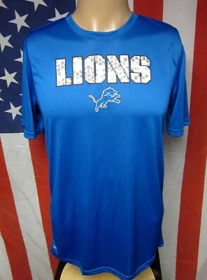 DETROIT LIONS athletic tee kids XL football shirt NFL digital honeycomb computer - Image 1 of 2