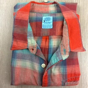 Scotch & Soda Long Sleeve Shirt Men's Size M Slim Fit Linen Cotton Check - Picture 1 of 9