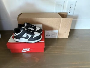 Nike Dunk Low Panda White/Black Toddler Baby Infant Size 7c Baby- Original Box!! - Picture 1 of 12