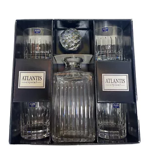 Atlantis DOSCHESTER-Cristal-Juego de whisky de 5 piezas #A1103504-Portugal-Vintage-RARO��-RTRD - Imagen 1 de 12