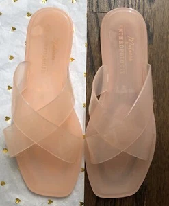 New Matisse Anthropologie Jelly Slide Sandals Peach pink flip flop Womens Size 7 - Picture 1 of 10