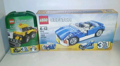 Lego creator 3 in 1 set blue roadster 6913 and 5761 mini digger - Image 1 of 3