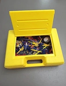 Mixed Lot of K'NEX Yellow Carrying Case With Building Pieces Some Mini K'Nex - Picture 1 of 7