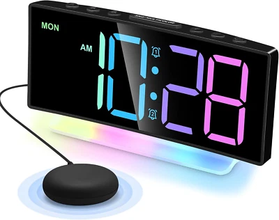 Cadmos Super Loud Alarm Clocks with Bed Shaker,Vibrating Alarm Clock for Heavy S - Image 1 of 4