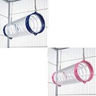 Ferret Chinchilla Rat Tunnel Tube Toy With Chains Straight Shape Clear