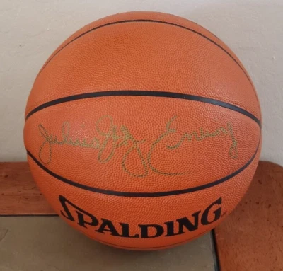 JULIUS ERVING AUTOGRAPHED BASKETBALL SIGNED DR. J NBA SPALDING BALL JSA J64571 - Image 1 of 4