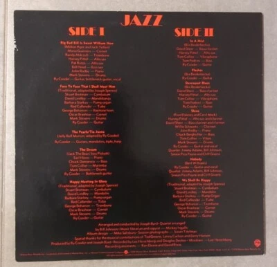 RY COODER Jazz - Promotional Copy - embossed cover -  Original Sleeve - Image 1 of 4