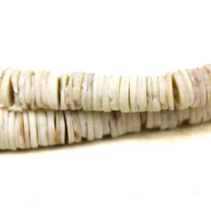 Ostrich Egg Shell Heishi Trade Beads - Picture 1 of 5