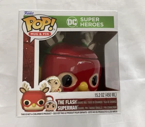 FUNKO POP MUG & PIN DC SUPER HEROES THE FLASH SUPER HEROES WALMART EXCLUSIVE - Picture 1 of 6