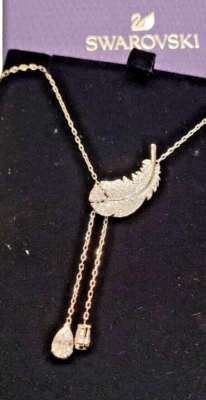 Collana Swarovski piuma e cristalli originale - Immagine 1 di 4