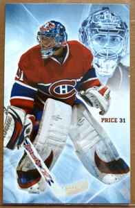 2007-2008 Montreal Canadiens Carey Price Team issued postcard photo card Rookie