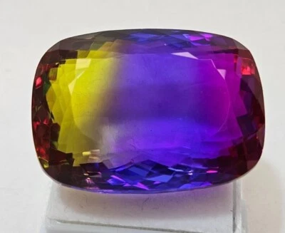 Bi-Colour Tourmaline Natural Cushion Cut 84-85 Ct Loose EGL Certified Gemstone - Image 1 of 4
