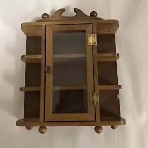 Vintage Miniature Wall or Tabletop Curio Cabinet - Beautiful Piece! - Picture 1 of 4
