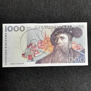 1000 Kronor 1989 Sweden Reproduction Banknote P# 60 - Picture 1 of 4