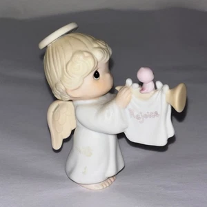 Precious Moments Freuen Sie sich auf Erde 520268 Engel mit Trompete Mini Krippe 1988 - Bild 1 von 7