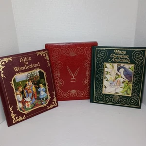 Set Slip Case Unicorn Pub. Hans C. Andersen & Alice in Wonderland 1990 (Charity) - Picture 1 of 16